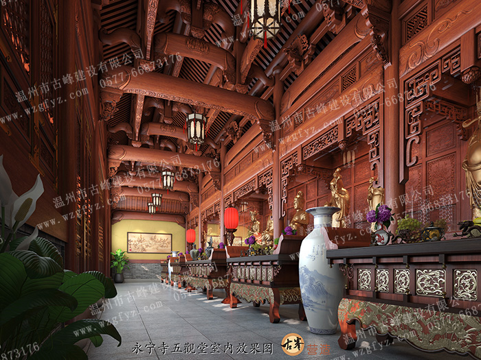溫州古建筑-甌海區(qū)永寧寺偏殿設(shè)計(jì)方案